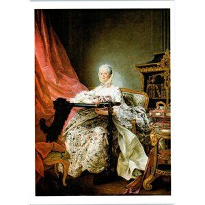 Vtg Postcard Madame de Pompadour King Louis XV Mistress Versailles France